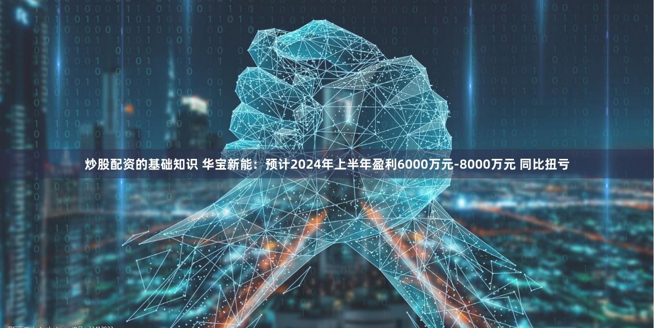 炒股配资的基础知识 华宝新能：预计2024年上半年盈利6000万元-8000万元 同比扭亏